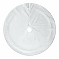 USILAND Christmas Tree Skirt White Faux Fur Rhombus Texture Size 32 by Deal US