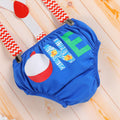 Big One Boys Bowtie Romper Suspenders Diaper Cover Hat Royal Blue Size 6-12M by Deal US