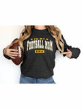 BANGELY Women's Football Mom Sweatshirt Crewneck Long Sleeve Dark Grey - XXL by Deal US