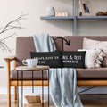 Mingnei Call Your Mom Reversible Decorative Pillow Cover 12x20 Black by Deal US