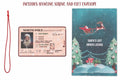 Santa's Lost Driver License Christmas Ornament with String & Envelope by Deal US