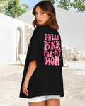 FASHGL I Wear Pink for My Mom Breast Cancer Awareness T-Shirt Pink Size M by Deal US