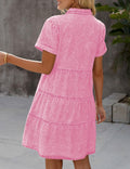 LookbookStore Pink Babydoll Dress Lightweight Casual Size L by Deal US