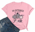 FASHGL I Wear Pink for My Mom Breast Cancer Awareness T-Shirt Pink Size S by Deal US