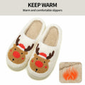 Jogyew Women Christmas Reindeer Holiday Slippers Red Size US 6-7B(M) by Deal US