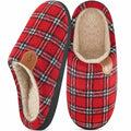 Ablanczoom Unisex Memory Foam House Slippers Slip On Anti Skid Red Size 46/47 by Deal US
