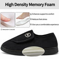 HARENCE Women's Adjustable Memory Foam Fur Lined Slippers Black Size 42/43 by Deal US