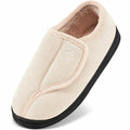 HARENCE Women's Slippers Memory Foam Adjustable Fur Lined Size 38/39 by Deal US