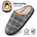Ablanczoom Unisex Memory Foam House Slippers Grey-White Size 46/47 by Deal US