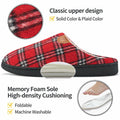 Ablanczoom Unisex Memory Foam House Slippers Slip On Anti Skid Red Size 46/47 by Deal US