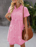 LookbookStore Pink Babydoll Dress Lightweight Casual Size L by Deal US