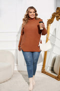 Hanna Nikole Plus Size Cowl Neck Sweater Long Sleeve Orange Size 16 by Deal US