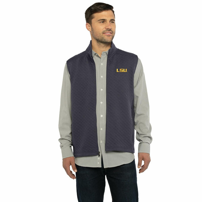 Vantage Apparel LSU Tigers Quilted Vest Full Zip Size S by Deal US