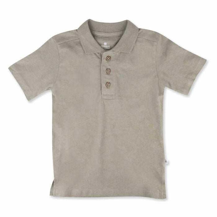HonestBaby Polo T-Shirt Organic Cotton Infant Unisex Khaki - Size Newborn by Deal US