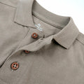HonestBaby Polo T-Shirt Organic Cotton Infant Unisex Khaki - Size Newborn by Deal US