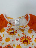 Thanksgiving Girls Nightgown Orange Turkey Print Sleepwear Size 7-8 by Deal US