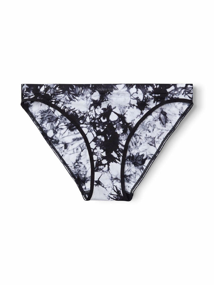 Happy Nation Girls Cool & Comfy Seamless Bikini Underwear Black Tie Dye Size L by Deal US