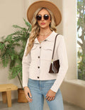 BZB Womens Cardigan Sweater Long Sleeve Open Front Knit White - Size XXL by Deal US