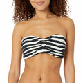 Skye Women's Hilda Bandeau Bikini Top Black Molded Cups Size Standard by Deal US