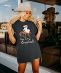 Western Halloween T-Shirt Funny Cowghouls Spooky Grey Size M by Deal US