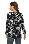 Jouica V Neck Tunic Top Women Black Size Small by Deal US