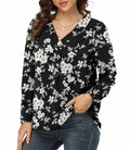 Jouica V Neck Tunic Top Women Black Size Small by Deal US
