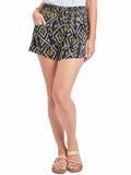 Royalty For Me Women's Pull-On Shaped Hem Shorts Stripe Flap Pockets Size L by Deal US