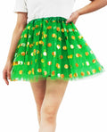 DMLBC Women's Green Polka Dot Tulle Tutu Skirt Ballet Costume Dress-Up - Size L by Deal US