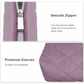 E-Tree Makeup Organizer Bag Soft-sided Zippered Pouch Purple by Deal US