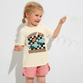 FAYALEQ Rollin Into Kindergarten Shirt Beige Kids Tee - Size 5-6 by Deal US