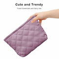 E-Tree Makeup Organizer Bag Soft-sided Zippered Pouch Purple by Deal US