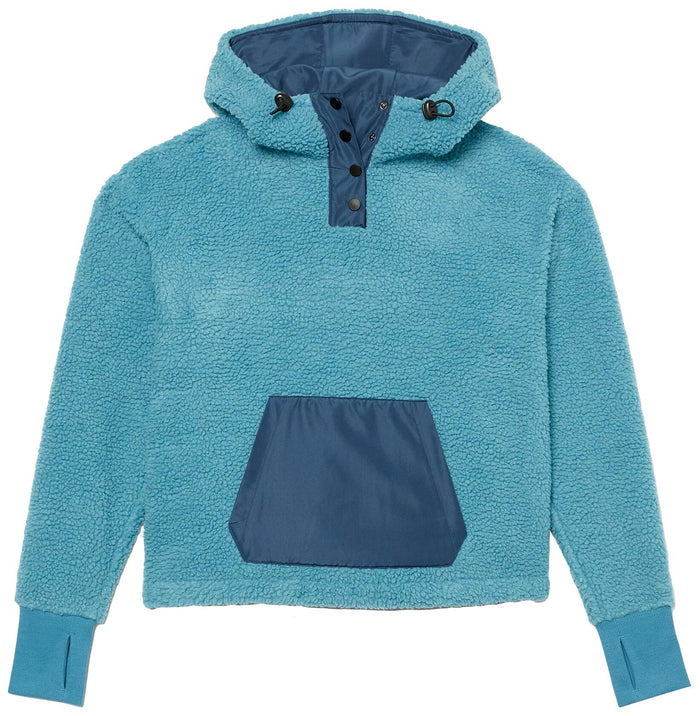 Amazon Essentials Women's Teddy Fleece Hoodie Jacket Teal Blue Size 1X by Deal US