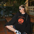 KIMSOONG Womens Oversized Halloween Pumpkin Sweatshirt Apricot Size XL by Deal US