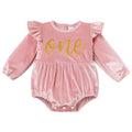 Infant Baby Girl Velvet Romper Pink Christmas Outfit Size 6-12M by Deal US