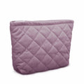 E-Tree Makeup Organizer Bag Soft-sided Zippered Pouch Purple by Deal US