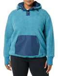 Amazon Essentials Women's Teddy Fleece Hoodie Jacket Teal Blue Size 1X by Deal US