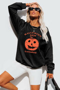 KIMSOONG Womens Oversized Halloween Pumpkin Sweatshirt Apricot Size XL by Deal US