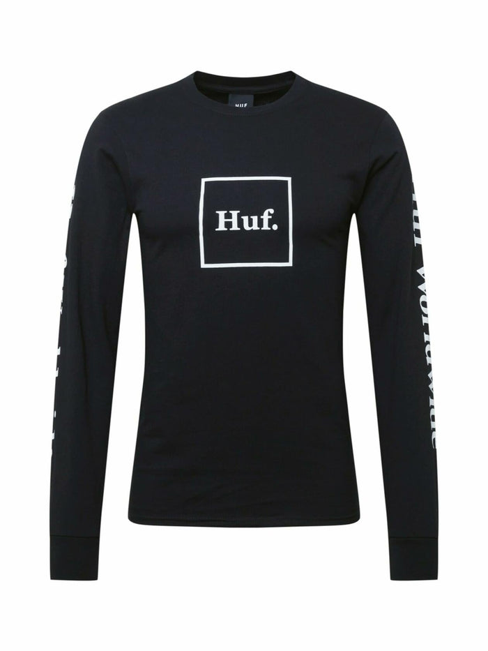 HUF Mens Domestic LS Tee T-Shirt Black Size Small US by Deal US