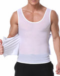 NonEcho Mens Body Shaper Slimming Vest Tummy Control Compression Top Black - XXL by Deal US