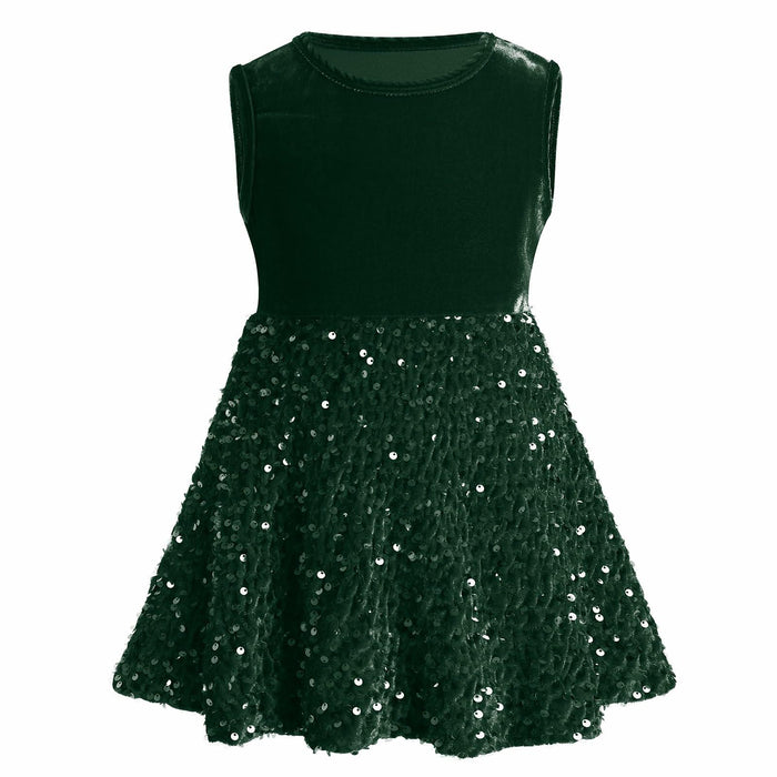 My First Christmas Baby Girl Velvet Dress Emerald Green 18-24 Months by Deal US