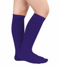 Zando Kids Soccer Socks Cotton Purple Size 6-8 by Deal US