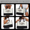 YUANHAO Grandma Tote Bag Large Beach Travel Gift Mothers Day Nana Gift by Deal US