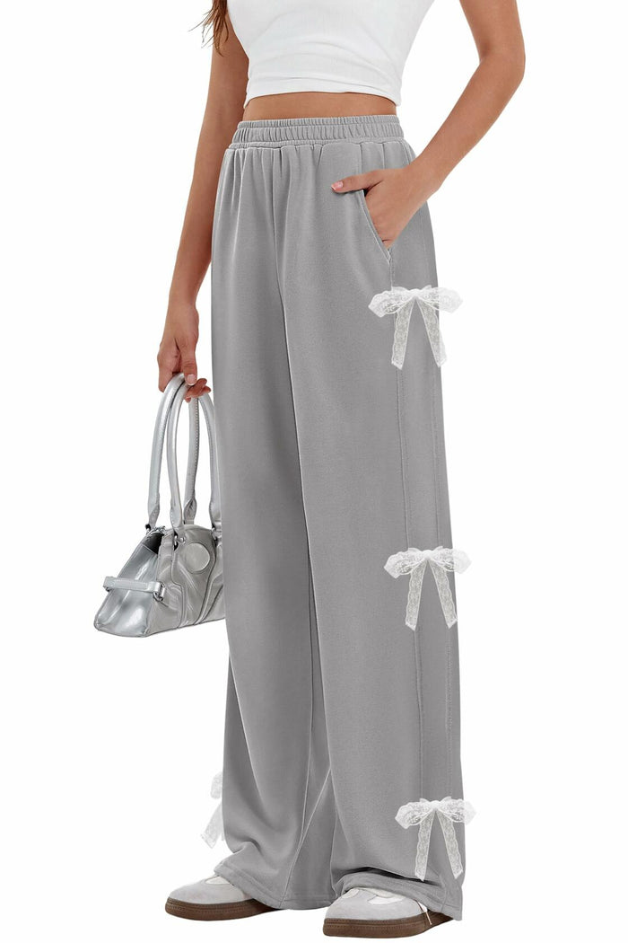 Yousify Women's Wide Leg Sweatpants High Waisted Baggy with Pockets - Size XXL by Deal US