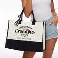 YUANHAO Grandma Tote Bag Large Beach Travel Gift Mothers Day Nana Gift by Deal US