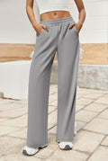 Yousify Women's Wide Leg Sweatpants High Waisted Baggy with Pockets - Size XXL by Deal US