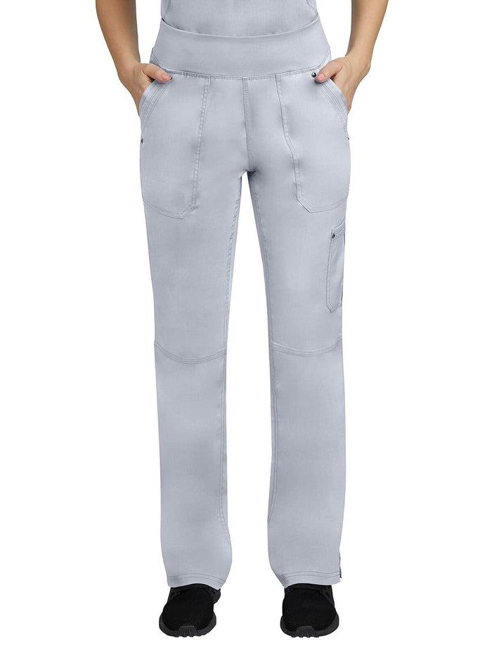 Healing Hands Women's Scrub Pant Tori Cargo 5 Pockets 2-Way Stretch Grey - 2XL by Deal US