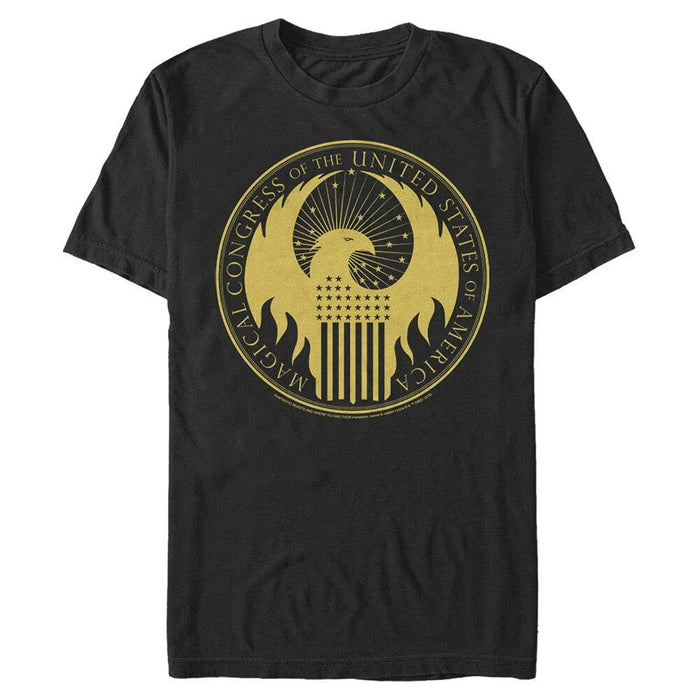 Warner Bros Men's Fantastic Beasts Magical Congress Tee Black Size L by Deal US