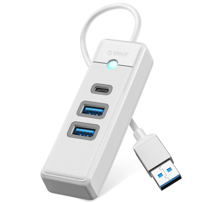 ORICO USB C Hub 3-Port USB 3.1 to USB 3.0 Adapter White 0.5ft Cable by Deal US