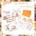 Dianelhall Pumpkin Thank You Cards Set 30pcs 4x6 Inch Orange Fall Theme by Deal US
