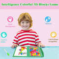 Wooden Blocks Magnetic Puzzle Game Montessori Toy Colorful 3D Brain Teaser by Deal US